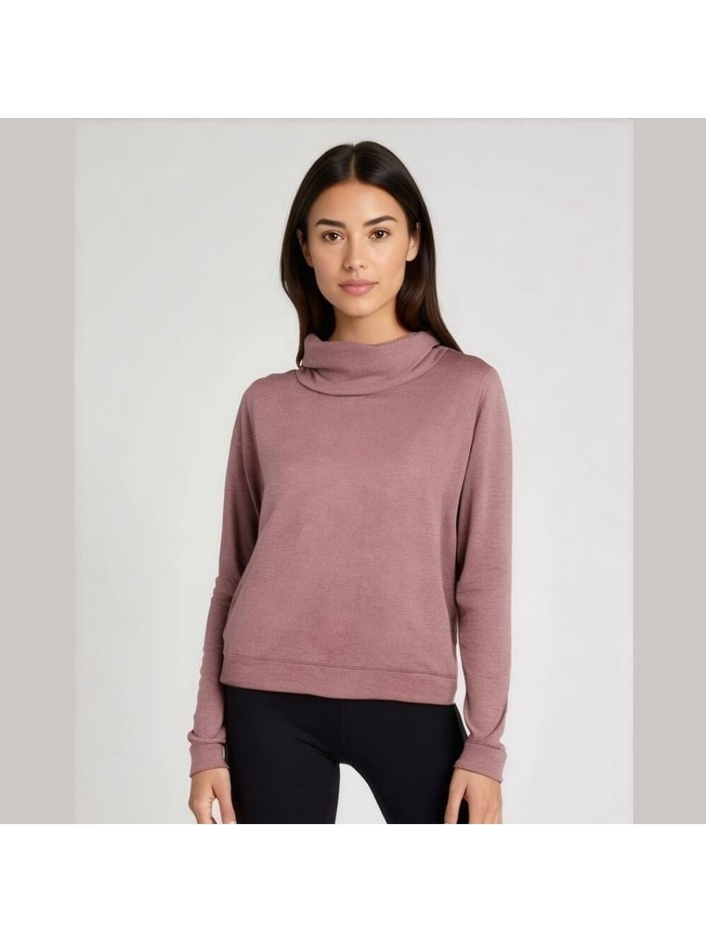 Avia Turtleneck Sweatshirt Long Sleeve XL Purplish Gray